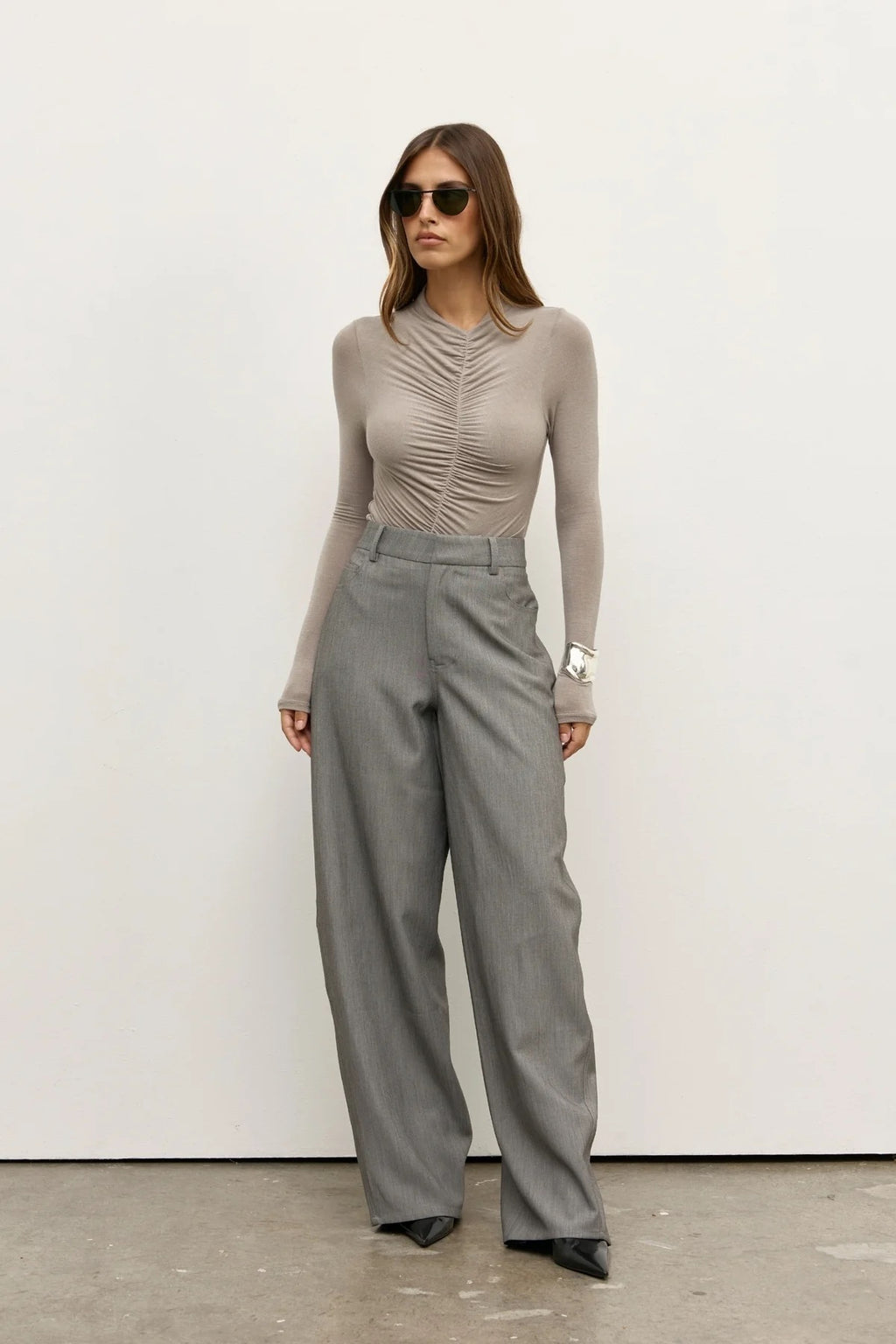 KELSIE BODYSUIT - DOVE GREY