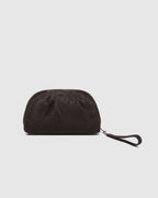 Sarski Suedette Makeup Bag - Chocolate