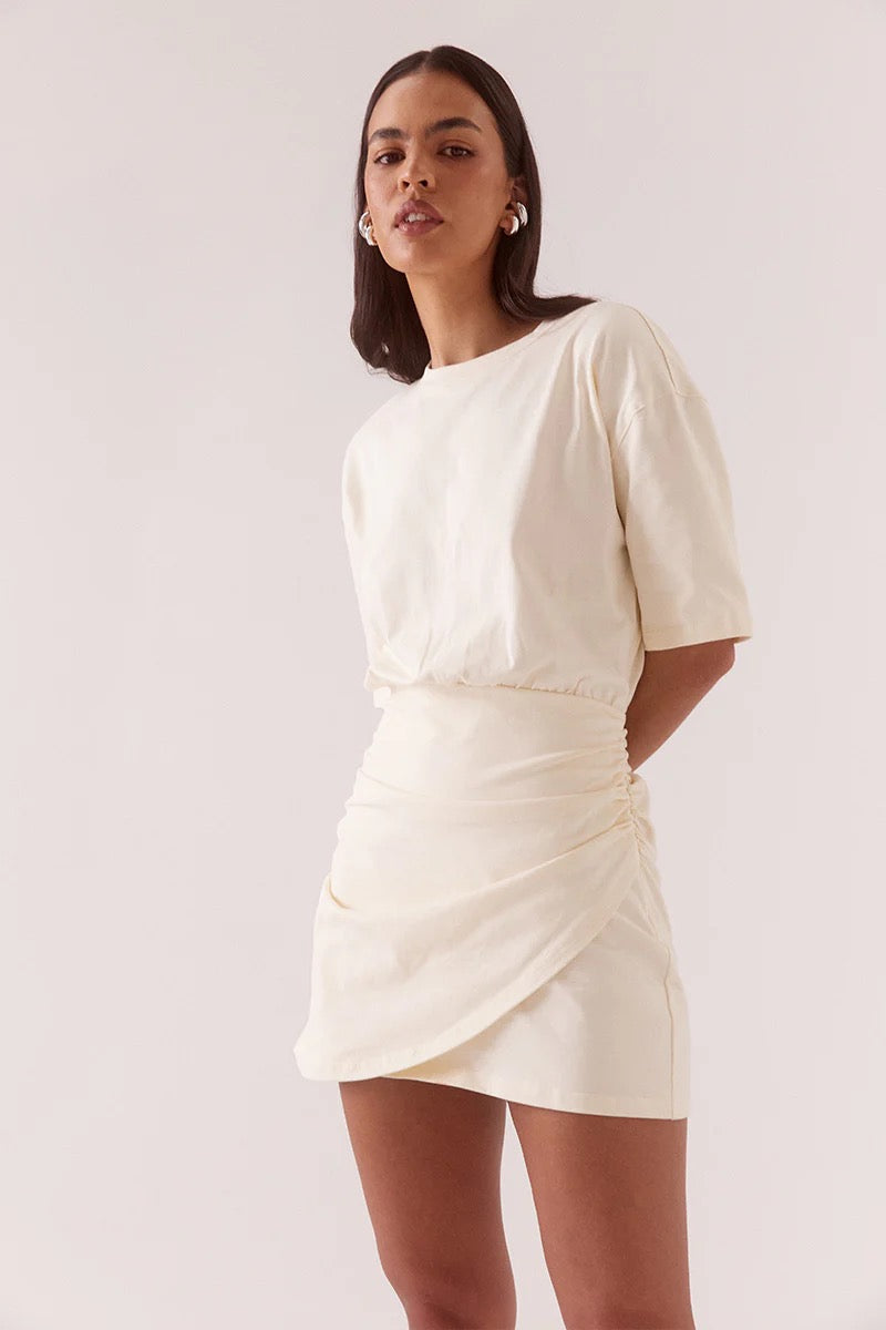Izel Tee Dress - Pannacotta