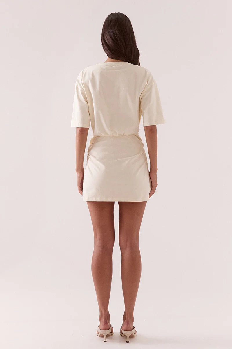 Izel Tee Dress - Pannacotta