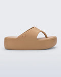MELISSA FREE PLATFORM THONG - DARK BEIGE