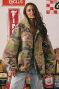 The Be Kind Bomber Jacket - Camo