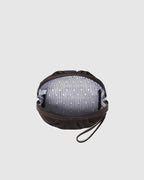 Sarski Suedette Makeup Bag - Chocolate