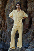 Knitted Crocheted Flare Pants