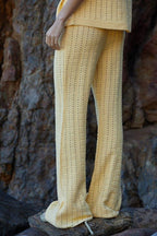 Knitted Crocheted Flare Pants