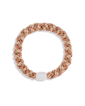 KKNEKKI Hair Ties - Rosegold Glitter Powder Stripe