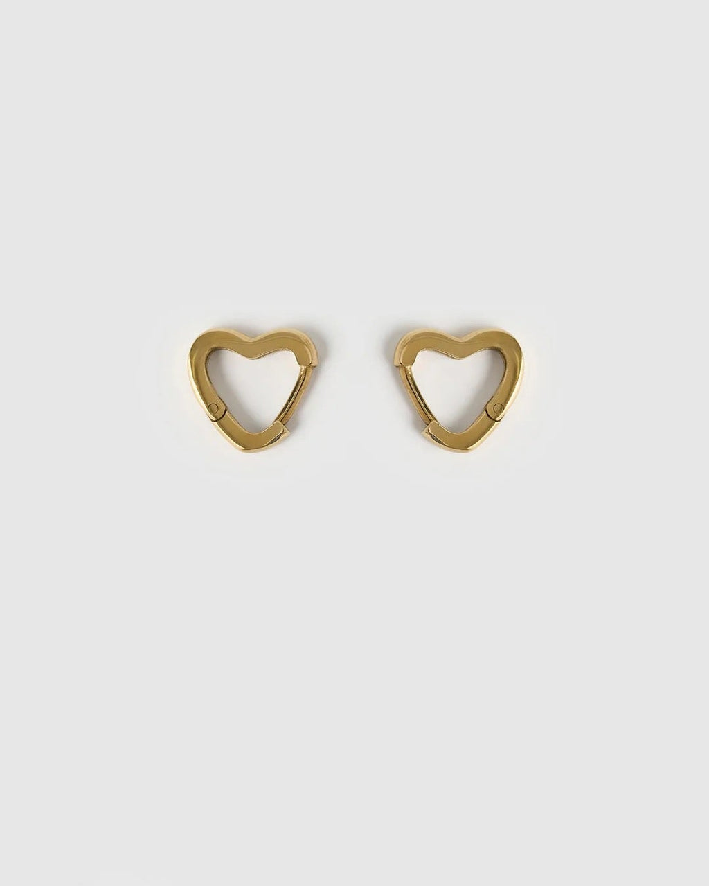 Sweetheart Gold Earrings - Small