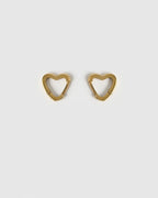 Sweetheart Gold Earrings - Small