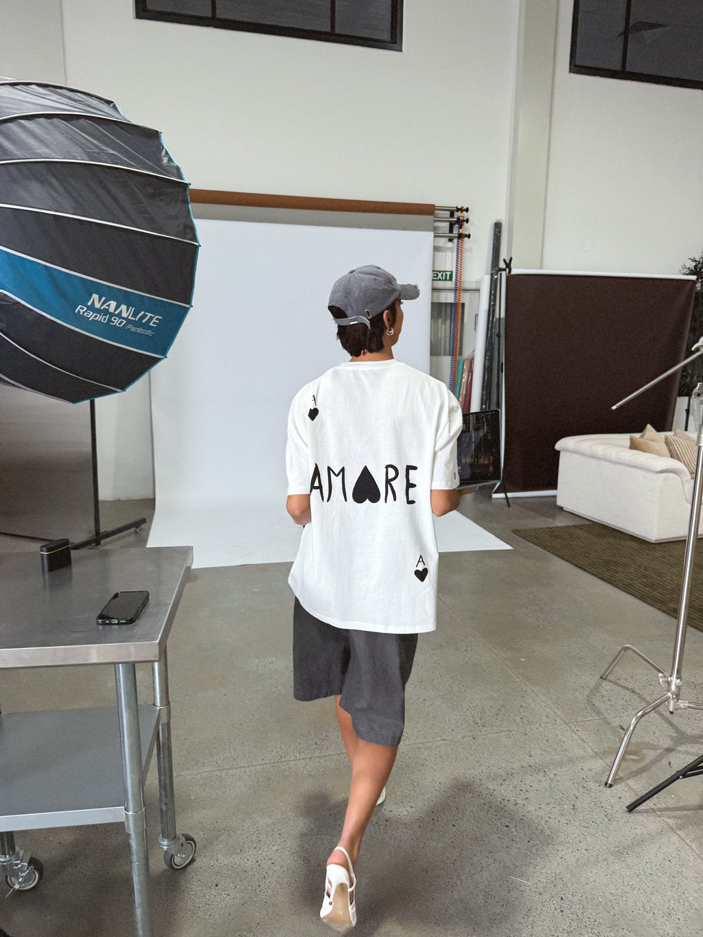 THE AMORE TEE BLACK | THE LINE BABY LEMONADE STORE