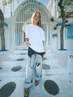 THE LINE INES TEE WHITE BABY LEMONADE