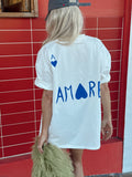 THE AMORE TEE BLUE | THE LINE BABY LEMONADE STORE