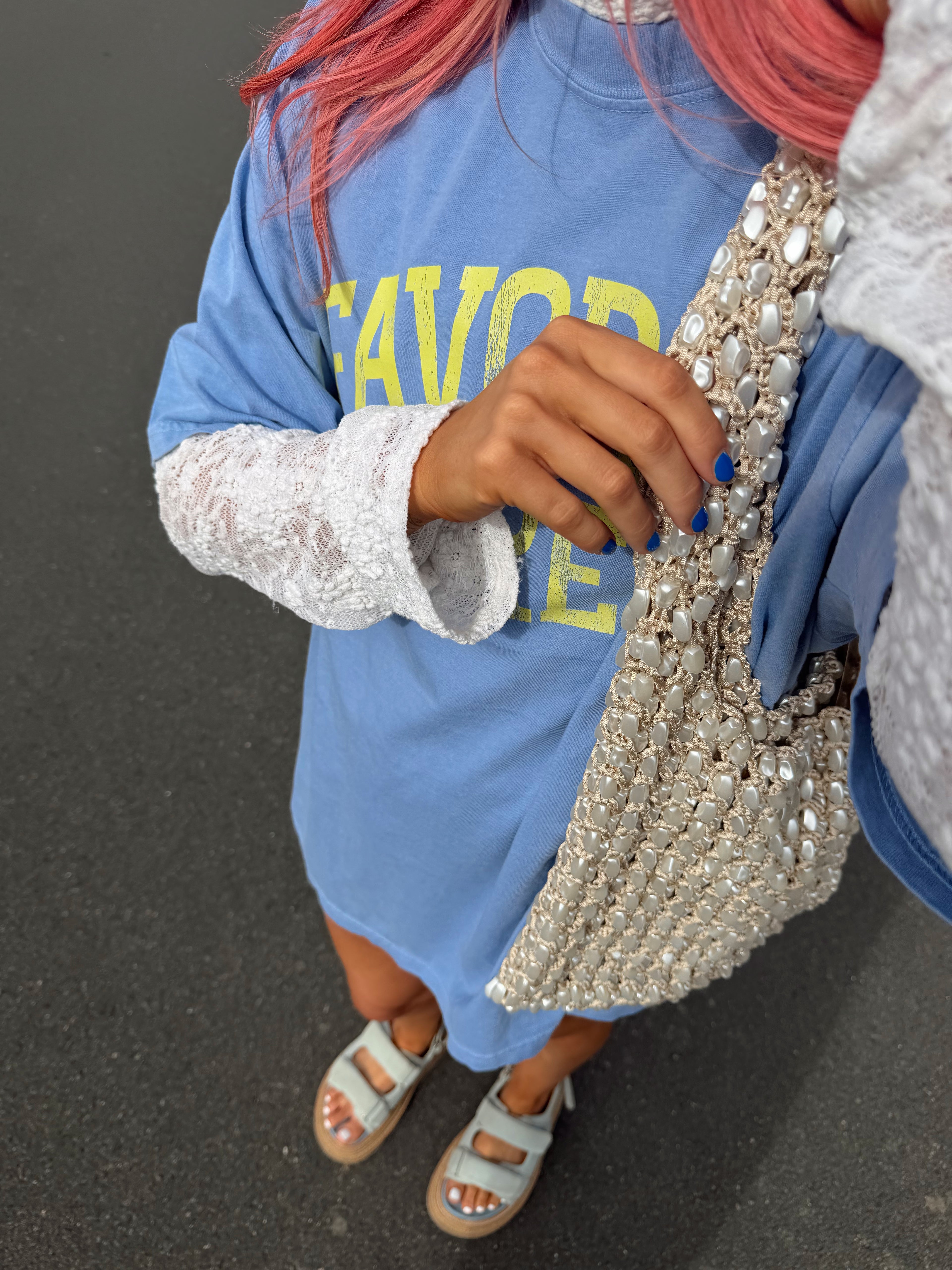Sirena Pearl Beaded Bag