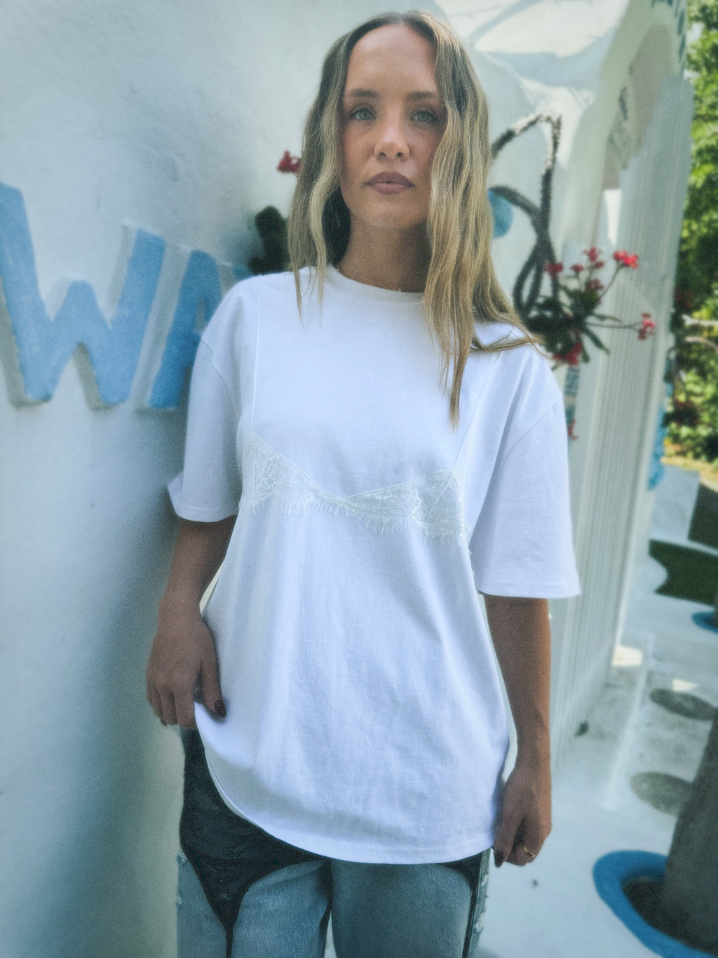 THE LINE INES TEE WHITE BABY LEMONADE