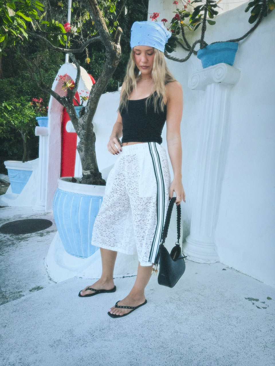 THE LINE ROMY SHORTS OFF WHITE BABY LEMONADE