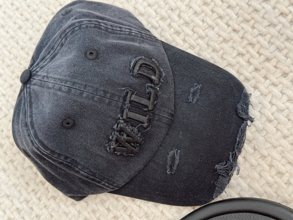 THE WILD CAP - Washed Black