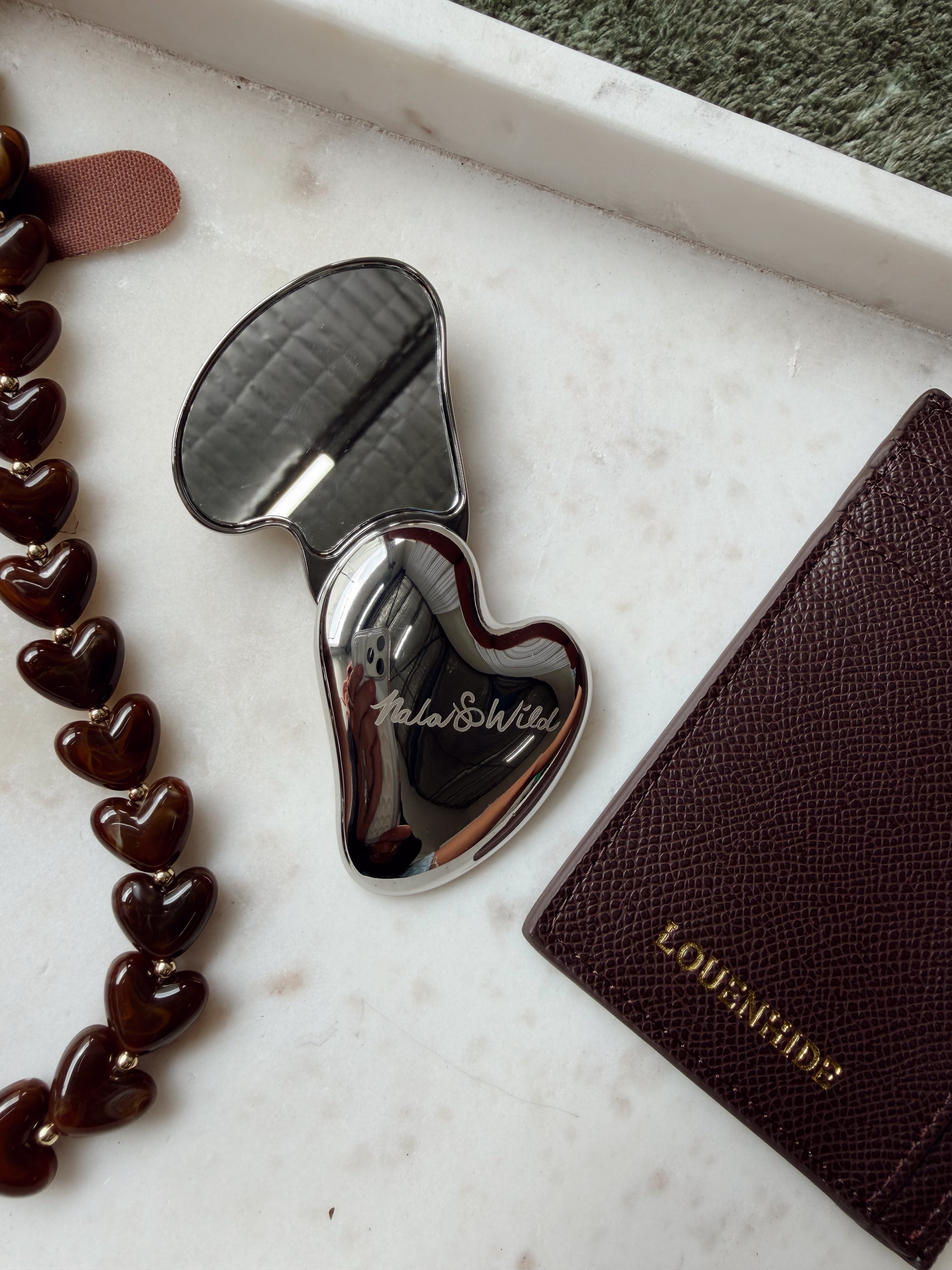 Mini Pocket Heart Mirror