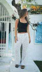THE LINE ODETTE PANTS WHITE BABY LEMONADE