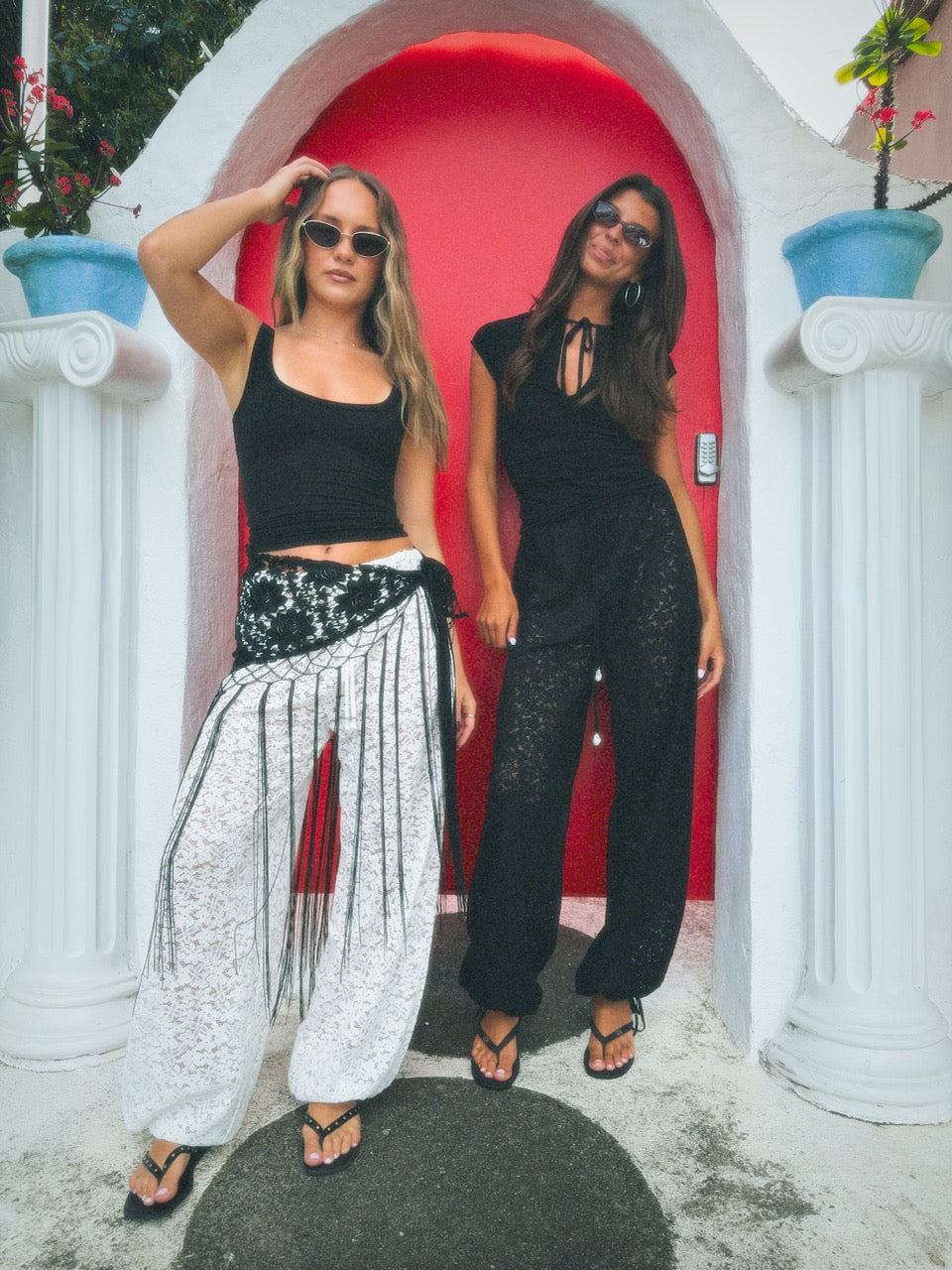 THE LINE ODETTE PANTS WHITE BABY LEMONADE