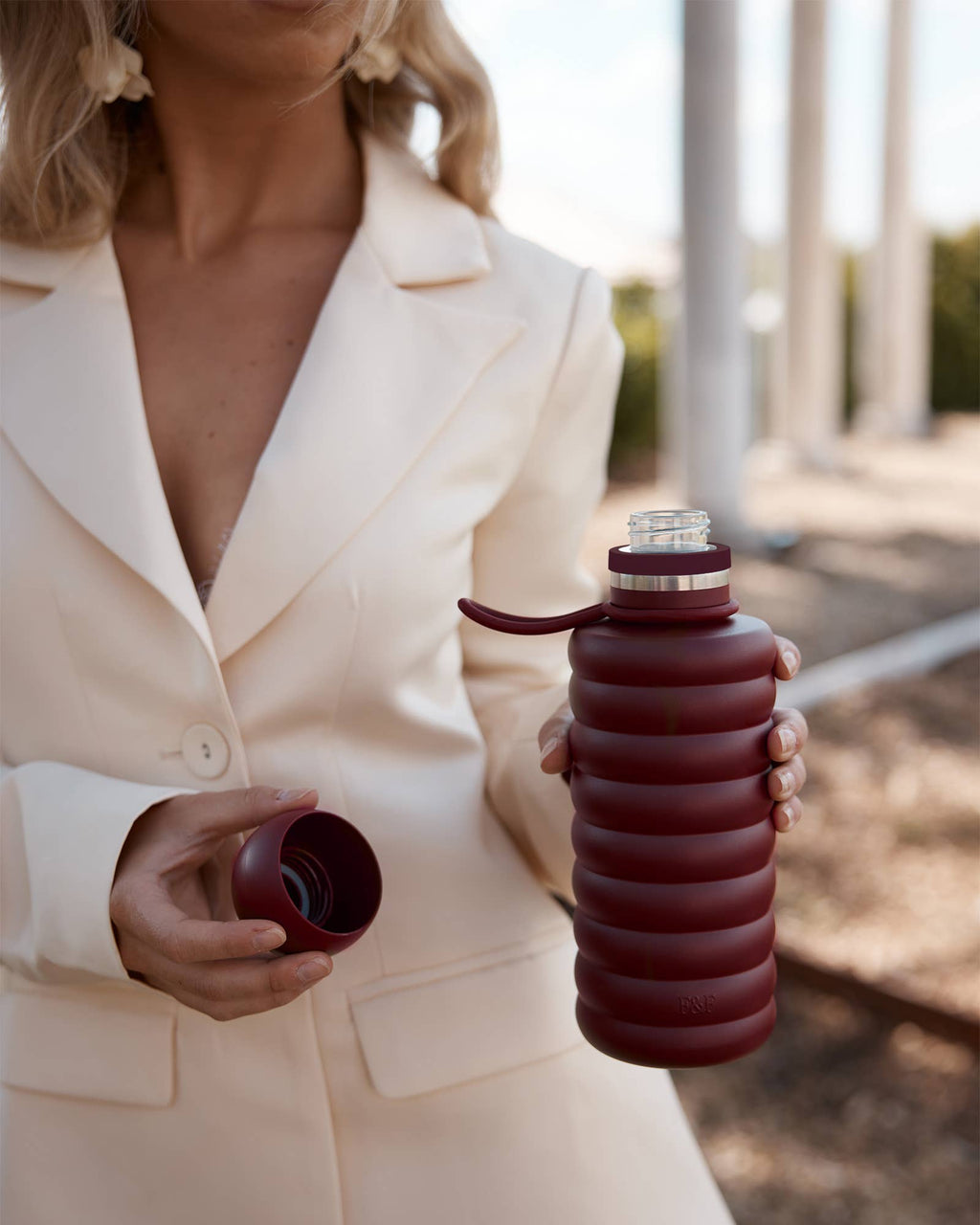 The Bubble Reusable Water Bottle 700ml - Cherry