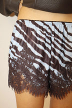 Zebra Lace Short - Blue