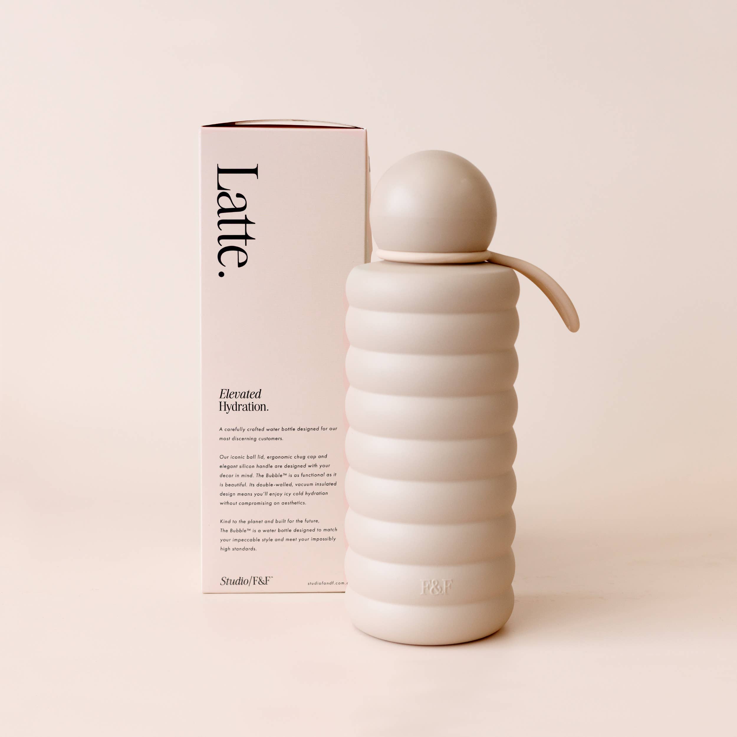 The Bubble Reusable Water Bottle 700ml - Latte