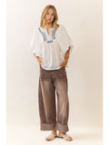 The Striped Barrel Carpenter Culottes Pants